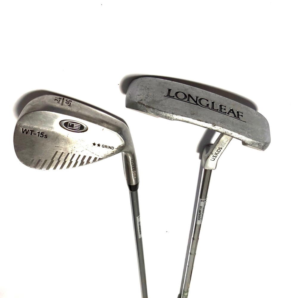 US Kids Golf UL57-s Ultralight Junior Club Set WT-15s Sand Wedge & Putter Green